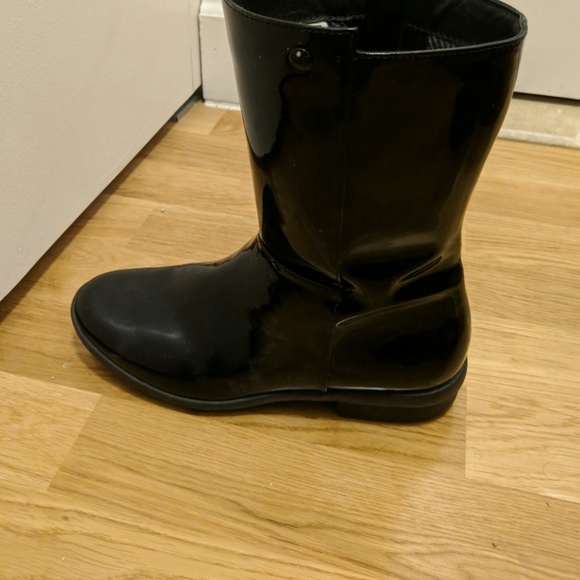 Black Vinyl Boots - Picture 3 of 3
